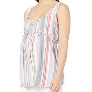 Motherhood maternity sleeveless striped top S